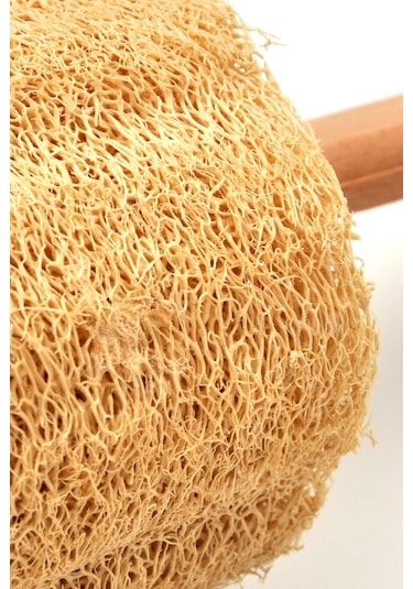 Ahşap Saplı Doğal Kabak Lifi Sırt Fırçası 8 x 40 CM