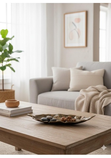 Levano 2 Lı Yaprak Tabak Setı Eskıtme 43x15 - 35x12