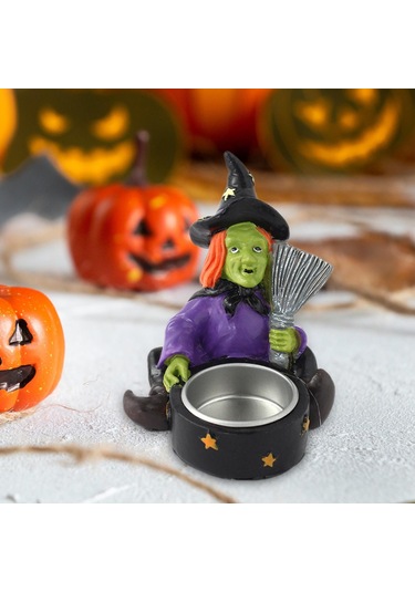 Suntek Cadılar Bayramı Mumluk Pratik Parti Dekoru Tealight 10cmx8.2cmx8.9cm