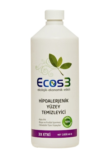 Ecos3 Ekolojik Hipoalerjenik Yüzey Temizleyici 1 L