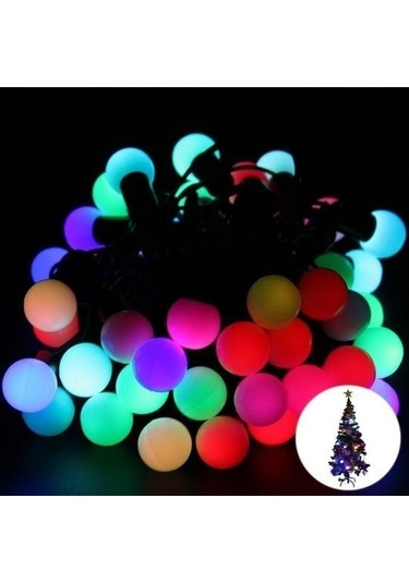 Hobibahçem Dekoratif Minik Top 40 Ledli Dekoratif Dolama Led Işık Rgb RGB