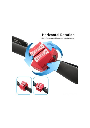 Yuntech01 360 Dönebilen Alüminyum Bisiklet Telefon Tutucu - Güvenli Ve Pratik Navigasyon Diğer