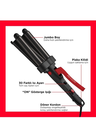 Revlon RVIR3056 Wawe Master Dalga Yaratıcı Saç Şekillendirici (Teşhir)