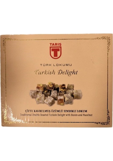 Tariş Çifte Kavrulmuş Fındıklı Üzümlü Lokum 450 G