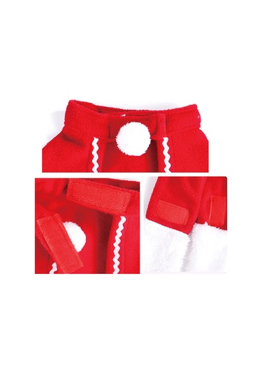 Kangvka Kedi Köpek Bayram Atkısı Kırmızı S Boyutu - Yumuşak Kumaş, Kolay Kullanıma Uygun, Tatil Dekorasyonu Çok Renkli