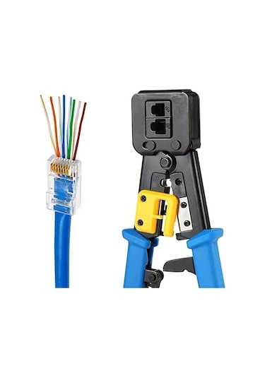 Tools Ez Rj45 Yeni Nesil Konnektor Pense 100 Adet Yeni Nesil Rj45 Jag