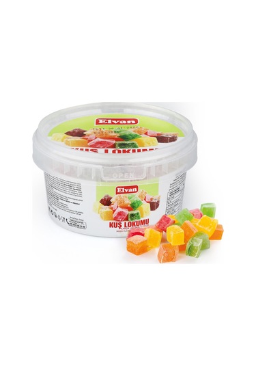 Elvan Meyve Aromalı Kuş Lokumu 150 Gr. (1 Adet)