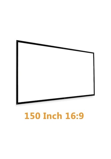 150 Taşınabilir Projeksiyon Perdesi Hd Katlanır Anti-kırışma İç-dış Mekan Sinema Perdesi Jzr-gy