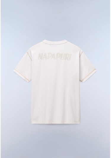 Napapijri S-umbra Ss Erkek T-shirt-31970 Beyaz