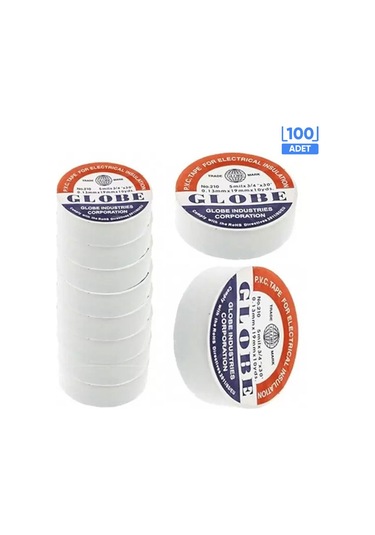 Globe İzole Bant 100 Adet Beyaz