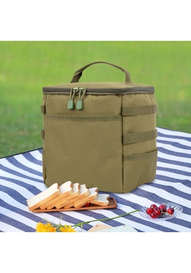 10l Kamp Saklama Çantası Büyük Kapasiteli Gaz Tankı Saklama Çantası Çok Green Polonya Yeşil