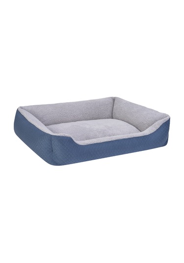 Pet Comfort Bravo Duo Köpek Yatağı Mavi/gri Peluş L 90x70cm