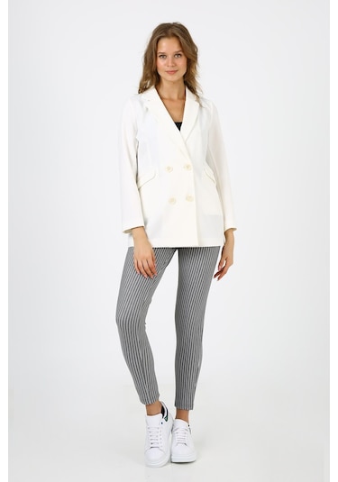 Alexandergardi Alexandergardı Blazer Ceket B21-20400 beyaz