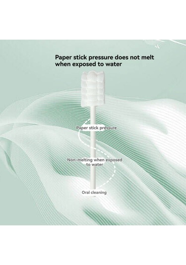 Vkemall 0-3 Yaş Bebek Ağız Temizleyici: Yumuşak Pamuk İpucu, Tükürük Tahtası Ve Süt Lekeleri Temizliği, Tek Kullandım Paketli, Güvenli Pp Sap