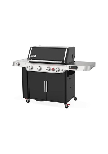Weber Genesis Smart Epx-435 Siyah Gazlı Barbekü 4 Brülör + Sear Zone + Side Burner + Weber Connect-187 Siyah