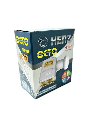 Herz Hr 908 Octo Sekizli Lnb 0.1Db Full Hd 4K