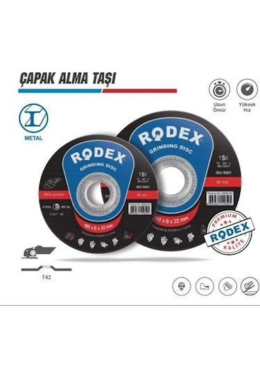 Rodex Silici Taş 180mm 180 6,0 22mm 5/15/60 Çapak Alma Taşı