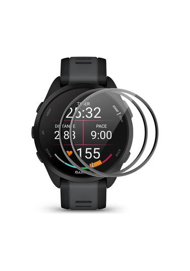 Garmin Forerunner 165/165 Müzik İçin 2 Adet Enkay 3d Tam Kapsama Yumuşak Pc Kenar Pmma Hd Ekran Koruyucu Film