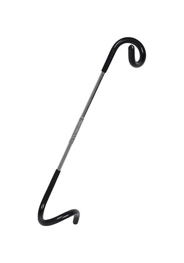 Youtek Stahl Camping Laterne Halterung - Spiralform Doppelte Haken Tragbar Anti-rutsch Outdoor Lampenständer Schwarz Siyah