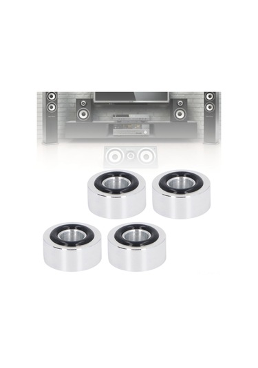 Ximistore9 Alüminyum Hoparlör Sarsıntı Emici Ayaklar - Hi-fi Ses Kalitesini Artırır, Mutfak Ve Zeminleri Korur 4 Adet