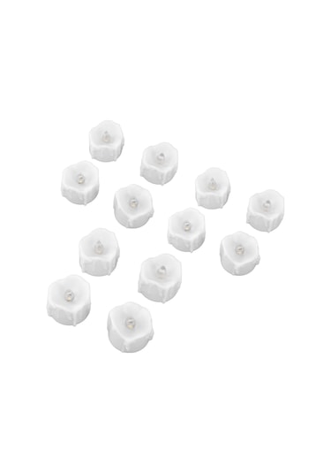Shineyee 12'li Paket Led Işık Mumları, Uzaktan Kumanda İle Kontrol Edilebilir, Pil İle Çalışır, Gerçekçi Fakat Yangınsız, Ev Dekorasyonu, Düğün, Halloween Ve Noel İçin Islak Beyaz Işık Piller Dahil