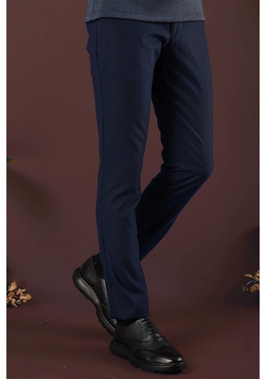 Efor P 1136 Slim Fit Lacivert Klasik Pantolon Lacivert