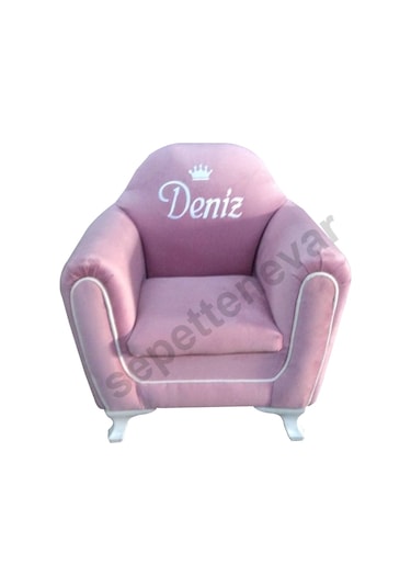Isme Özel Şeritli Çocuk Koltuğu Pembe (316327780) Pembe