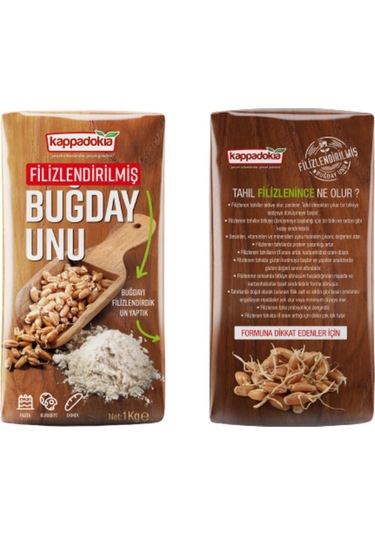 Kappadokia Filizlendirimiş Buğday Unu 1 Kg
