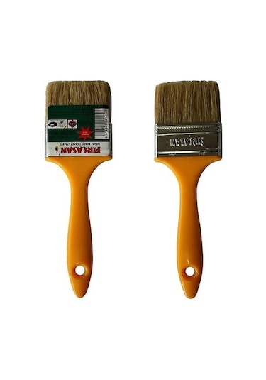 Asemu Kestirme Boya Badana Fırçası Tüm Numaralar Plastik Saplı