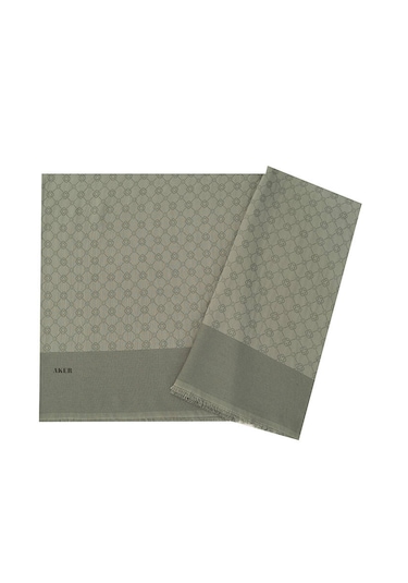 Aker Elegance Monogram Şal Çağla Yeşili 1090100-951