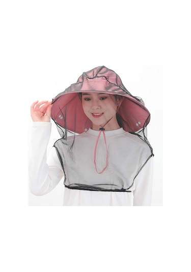 Suntek Yüz Mesh Net Balıkçılık Yürüyüş Açık Siyah