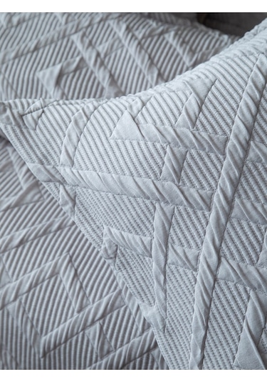 Bedline Tek Yatak Örtüsü Çift Kişilik Zen Gri 230x240 Cm Gri