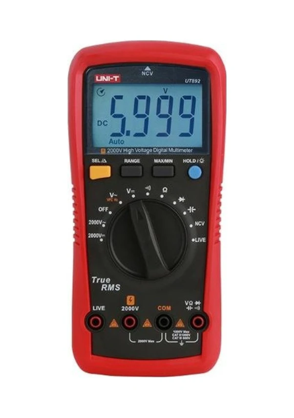 Buaoaos Uni-t Ut-892 2000v High Voltage Digital Multimeter