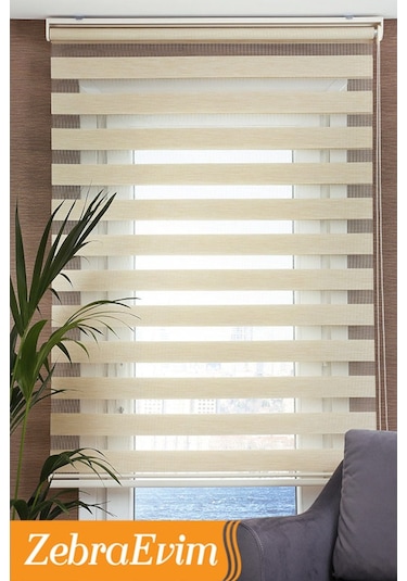 Zebraevim Bambu Krem Zebra Perde Yeni Sezon