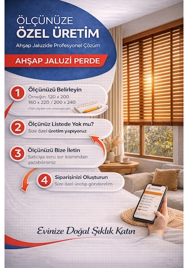 Ahşapperdecim %100 Gerçek Ahşap - 50 Mm Kurdeleli - Beyaz