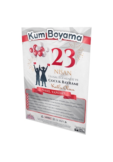 Ayşe Kutlamalarda 23 Nisan Özel Kum Boyama Aktivite Seti