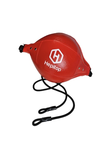 Pencikbol Çift Uçlu Deri Boks Hız Topu Kırmızı