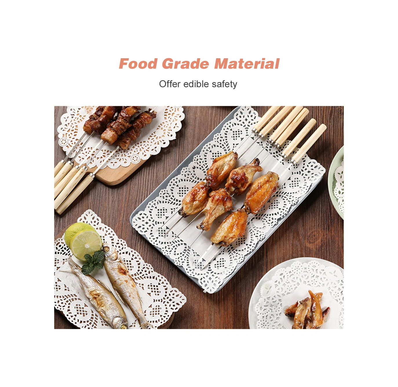 Geeroyoo 31.5cm Yuvarlak Gıda Grade Yağlı Kağıt 150 Adet - Pastalar, Pizza, Atıştırmalıklar İçin Dekoratif Ve Yağ Emici Podkağıdı Diğer