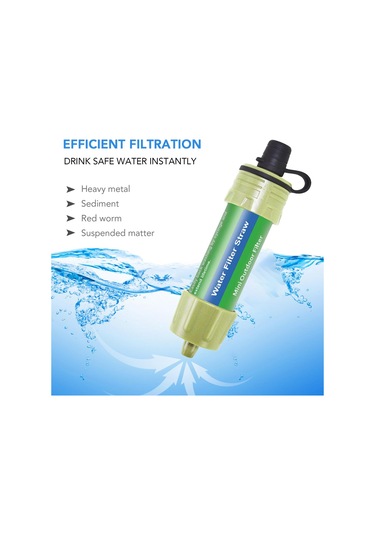 Suntek Su Filtreleme Taşınabilir Mini Kamp Aletleri Yeşil