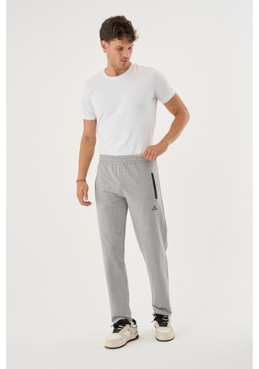 Shooter Sportswear Erkek Antrasit Eşofman Altı Nefes Alabilir Regular Kalıp Lastikli Ayarlanabilir Bel Gri