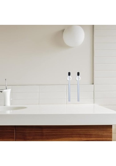 Vantuzlu 4 Parçalı Duvara Monte Diş Fırçası Tutucusu, Diş Fırçalarını Kuru Ve Tozsuz Tutmak İçin Çok İşlevli Duvara Monte Saklama Kancası Diğer