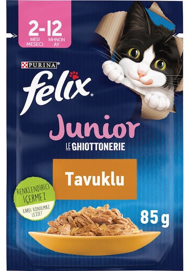 Felix Tavuklu Yaş Yavru Kedi Maması 26 x 85 G