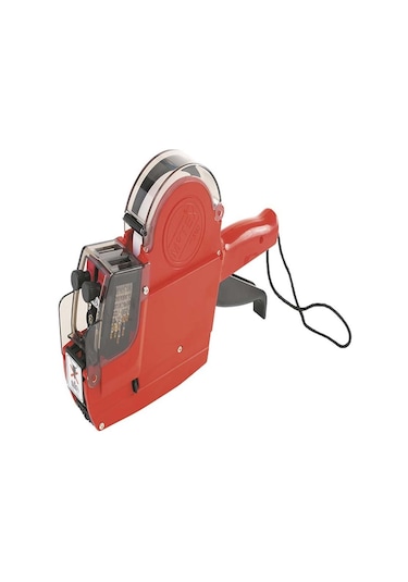 Motex Mx-5500 Etiket Makinesi Fiyatlandırma Etiket Tabancası Yeni Sürüm 8 Hane Kırmızı