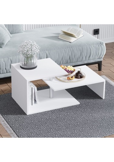 Decormet Dilek Orta Sehpa Beyaz Beyaz