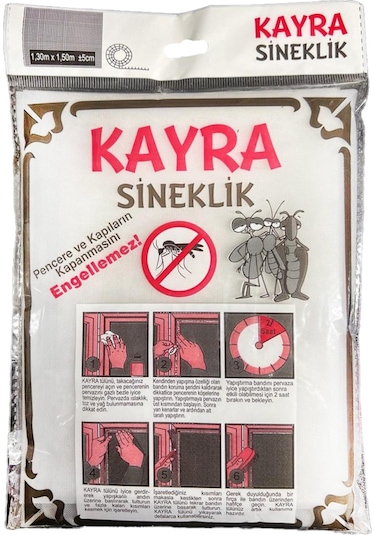 Kayra Sineklik Büyük Pvc 130x150 Cm Yapıştırmalı Hazır Sineklik