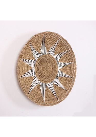 Doğal Rafya Duvar Tabağı 60 Cm