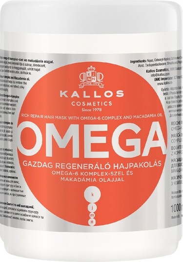 Kallos Cosmetics Omega-6 Saç Onarım Maskesi 1 L