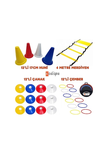 Kodispa Antrenman Seti 17'cm Hunili Çok Renkli