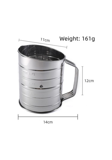 Youtek 430 Paslanmaz Çelik El Çarklı Un Eleği,斜口 Ölçülü, Fırın Ve Pastane Malzemesi, Çeşitli Zeytinyağlı Yemekler İçin Uygun Diğer