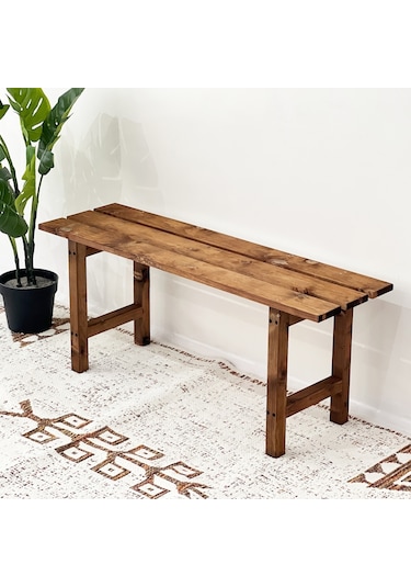 Weblonya Ahşap Bank Bench Mutfak Sandalyesi 51992